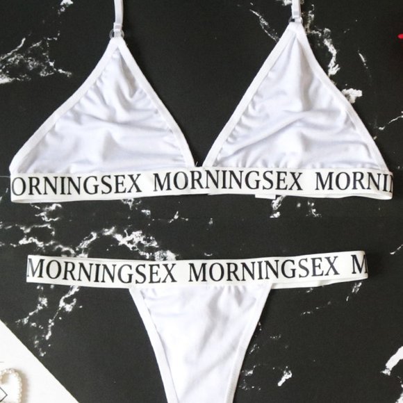 Morning Sex Bra & Panties Set Red - Picture 4 of 9